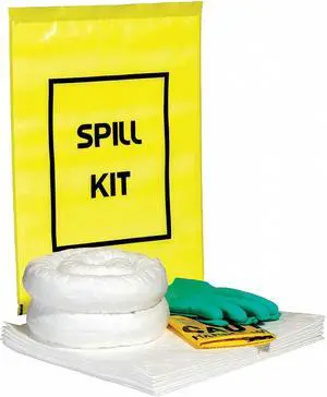 SPILLTECH SPKO-YTB Spill Kit, 4 gal Volume Absorbed per Kit, Bag, Yellow, 16
