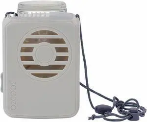 TREVA/O2COOL FN02801 Necklace Fan, 1 Speeds, Gray, Breakaway Lanyard