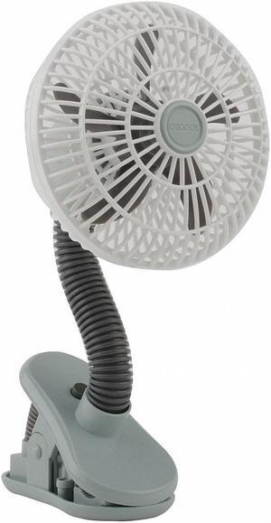 TREVA/O2COOL FC04805 Clip Fan, 1 Speeds, Gray