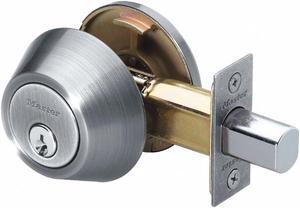 MASTER LOCK DS0615KAS Deadbolt,Satin Nickel,Single Cylinder