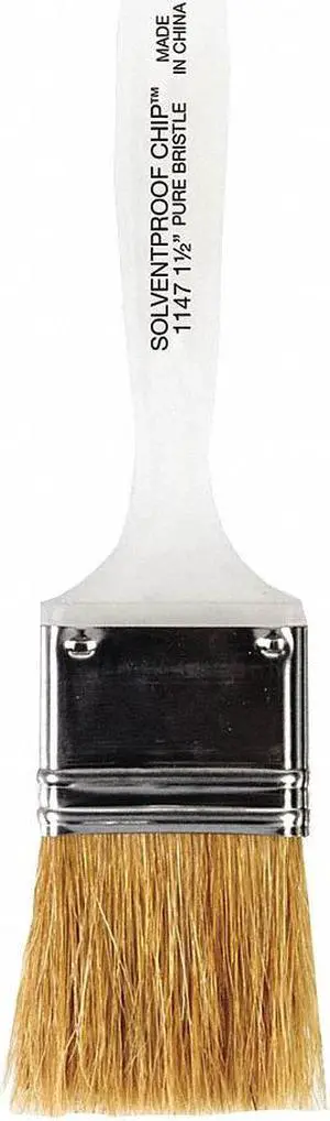 WOOSTER 1147 - 1 1/2 1-1/2" Chip Paint Brush, White China Bristle, Plastic