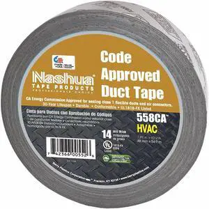 NASHUA 558CA Duct Tape,48mm W,55m L,Premium,Silver