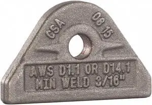MAG-MATE PE0050 Pad Eye,11/32" Depth,2-7/64" L,1-3/8" W