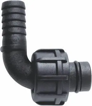 PIUSI F15484000 Hose Tail 90 deg. Adapter,3" L