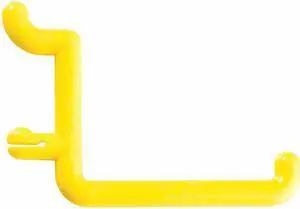FUNCTIONAIRE 25-FH4-2 Locking Pegboard Hooks,2in.L,Plastc,PK25