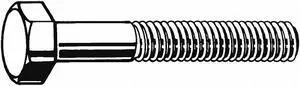 ZORO SELECT N01200.050.0275 Grade 5, 1/2"-13 Hex Head Cap Screw, Zinc Plated
