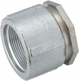 RACO 1510 IMC Coupling, 2-1/2 in, Threaded, Iron, Zinc Plated, Gray