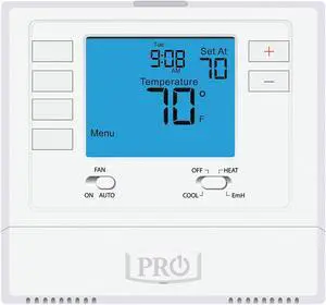 PRO1 IAQ T725 Heat Pump / Conventional, 5-1-1 Programs, 2 H, 1 C, Wall Mount,