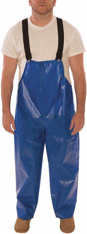 TINGLEY O22001 Rain Bib Overall,L,Blue,Polyurethane