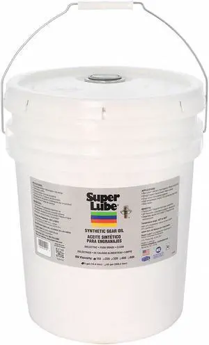 SUPER LUBE 54105 5 gal. Gear Oil Pail, 150 ISO Viscosity, 85W SAE, Translucent