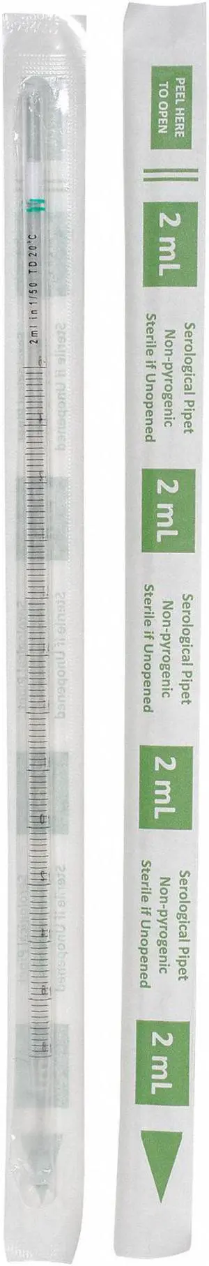 ZORO SELECT 11L805 1mL Pipet,Individually Wrap/Bag,PK800 (Formerly Lab Safety