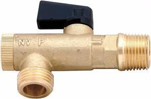 SPEEDAIRE 13X541 Brass Filter Ball Valve,Ang.,MNPT,3/8 In