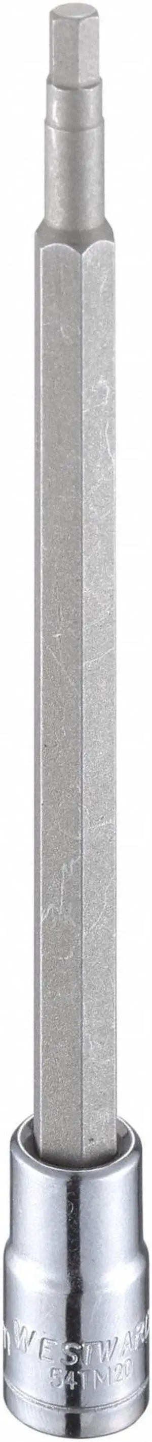 WESTWARD 54TM20 4mm Tip, Metric Hex Socket Bit, 4-3/4" L