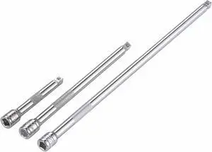 WESTWARD 54PR03 Wobble Socket Ext. Set,1/4" Drive,10" L.