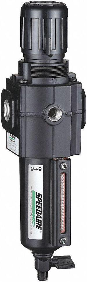 SPEEDAIRE 4ZK90 Filter-Regulator, 1/2 in NPT, 120 cfm, 40 micron, 5 psi to 150