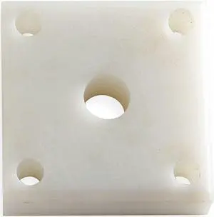 DAYTON 1F556 1F556 UHMW-PE Flange Mount Bearing, Solid Rigid (4 Bolt)