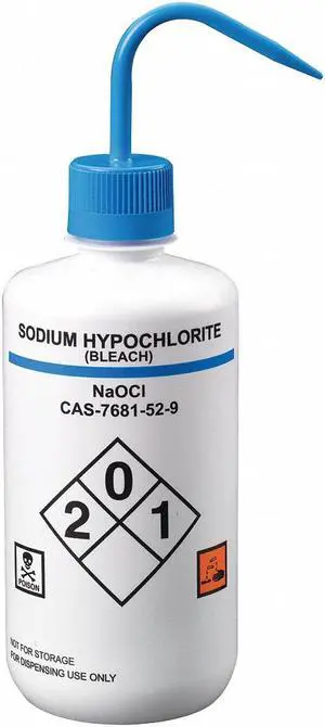 LAB SAFETY SUPPLY 24J897 Translucent, Wash Bottle 32 oz., 4 Pack