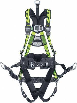 HONEYWELL MILLER ACOG-TBSSSMG AirCore(TM) Full Body Harness, S/M, 400 lb.,