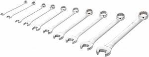WESTWARD 33M573 Universal Wrench Set,SAE,12 Pt,10 Pc