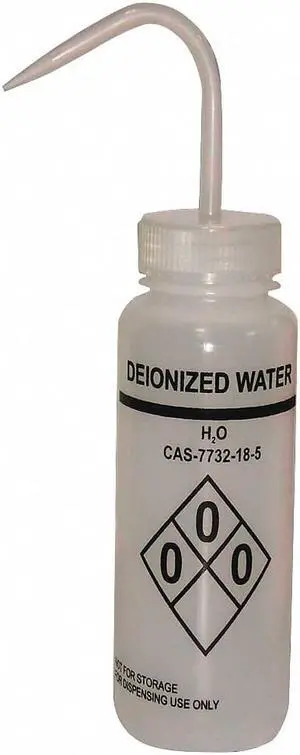 LAB SAFETY SUPPLY 24J909 Translucent, Wash Bottle 16 oz., 6 Pack