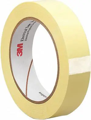 3M 3M 1318-2 0.25" x 72 yds Yellow Electrical Tape, 2 mil, 1/4" x 72 yd., Yellow