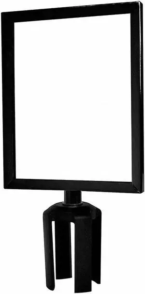 TENSABARRIER FRAME-HDSC-33-8511HD-V Sign Frame, 11 x 8-1/2 In, Black