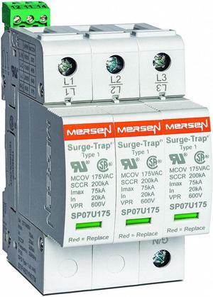 MERSEN STP480D07M Surge Protection Device, 3 Phase, 480V AC, 3 Poles, 4 Wires