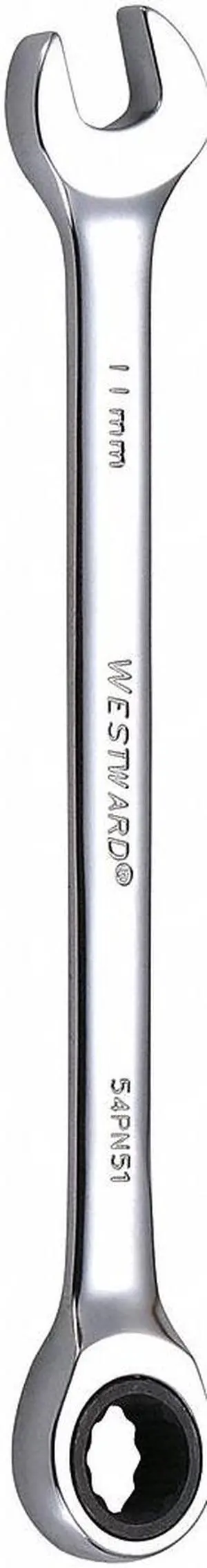 WESTWARD 54PN51 Wrench, Combination, Metric, 6-1/2" L.