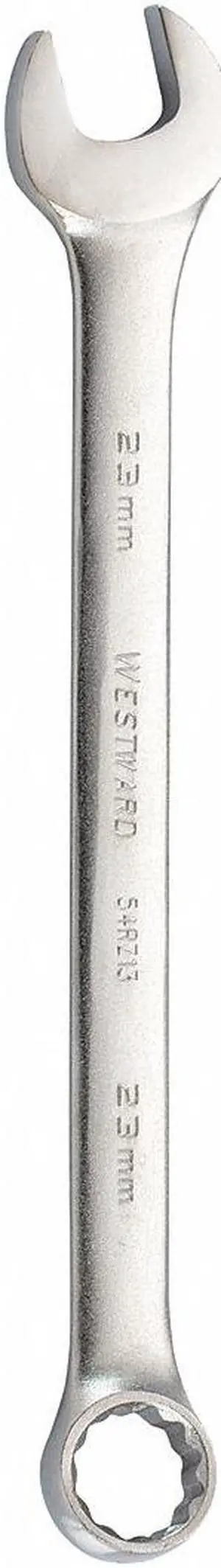 WESTWARD 54RZ13 Combination Wrench,23mm,Metric,Satin
