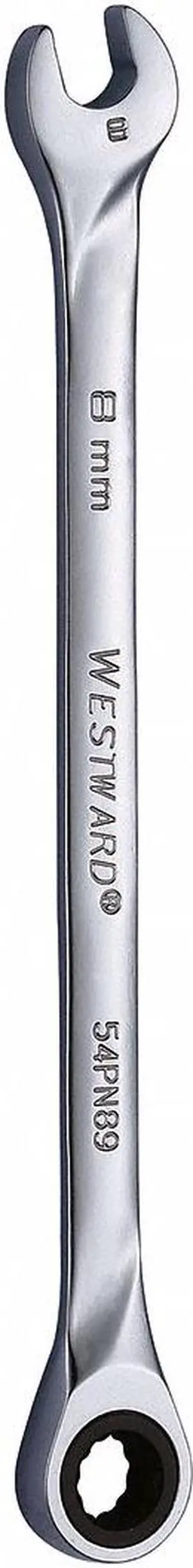 WESTWARD 54PN89 Wrench,Combination/Extra Long,Metric,8m