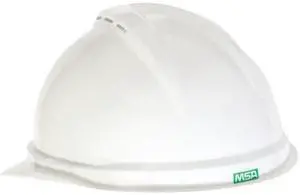 MSA SAFETY 10034027 Hard Hat, V-Gard 500, Polyethylene, 6 Point Ratchet, Type