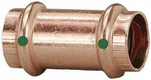 Viega ProPress 2915.3 Copper Slip Coupling Without Stop, 3/4"