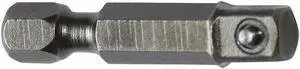 APEX TOOL GROUP EX-370-5PK Socket Adapter,1/4 Hex,3/8 Sq,1-5/8",PK5