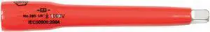 Wiha Tools 3-15/16" Socket Extension with 1/4" Drive Size and Chrome Finish