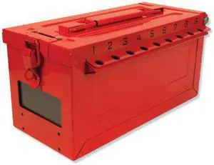 Master Lock Group Lockout Box Red   S600