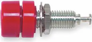 POMONA 1581-2-G/10P Banana Jack,5000VDC,15A,Red,PK10