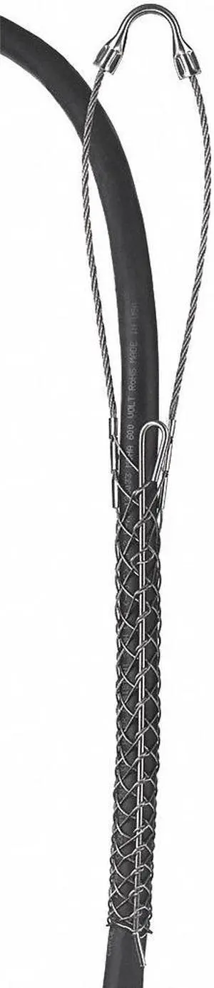 HUBBELL WIRING DEVICE-KELLEMS 02403014 Cable Support Grip,Single,Rod Closing,SS