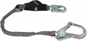 MSA SAFETY 10193554 Lanyard, 6 ft., Black, Gray