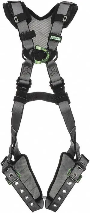 MSA 10194893 Full Body Harness, Vest Style, M/L, Nylon, Gray
