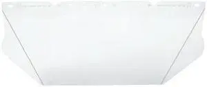 MSA SAFETY 10115839 V-Gard Visor, Contoured, Clear PC, AF/AS (8"x17"x.06")