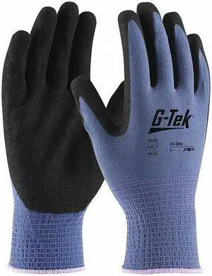 PIP 34-500/XL Coated Gloves, Microporous Nitrile, Foam, Palm, 2 Abrasion Level,