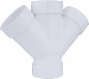 MUELLER INDUSTRIES 05841 4" Hub PVC DWV Double Wye