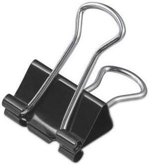 Universal UNV10200VP3 Binder Clips, Small, Black/Silver, 36/Pack