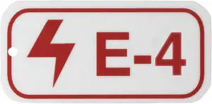 BRADY 105682 Lockout Tag, None/ No Header, Polypropylene, 3 in Width, 1 1/2 in