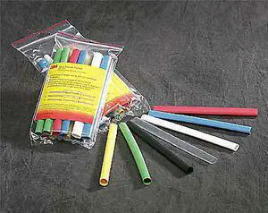 Shrink Tubing,0.75in ID,Black,4ft,PK5 3M EPS-200-3/4-48-Black