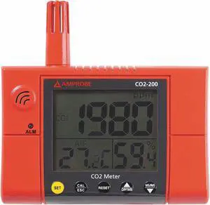 AMPROBE CO2-200 Carbon Dioxide Meter,380 to 2000 PPM