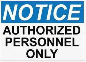 Headline Sign Sign,Notc Authrz Only,Ast 5492