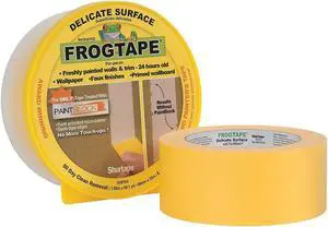 SHURTAPE CF 160 Painter's Tape, 48 mm W x 55 m L, 3.6 mil Thick, Yellow,
