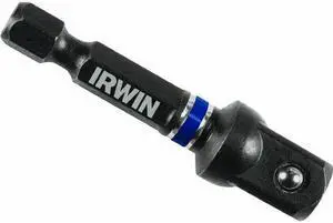 Irwin Industrial Tool 1837572 3-8 in. X 2 in. Steel Impact Socket Adapter