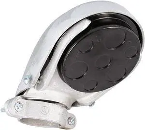 RACO 2414 EMT/IMC Cap, 3-1/2 in, Snap-On, Aluminum, Plain, Natural